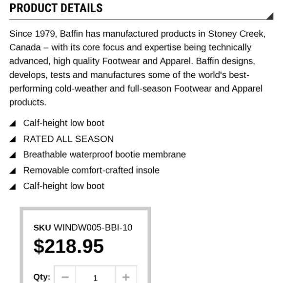 New black Baffin Cambridge leather waterproof 10 - Picture 6 of 16